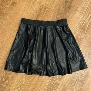 Leather Mini Skirt